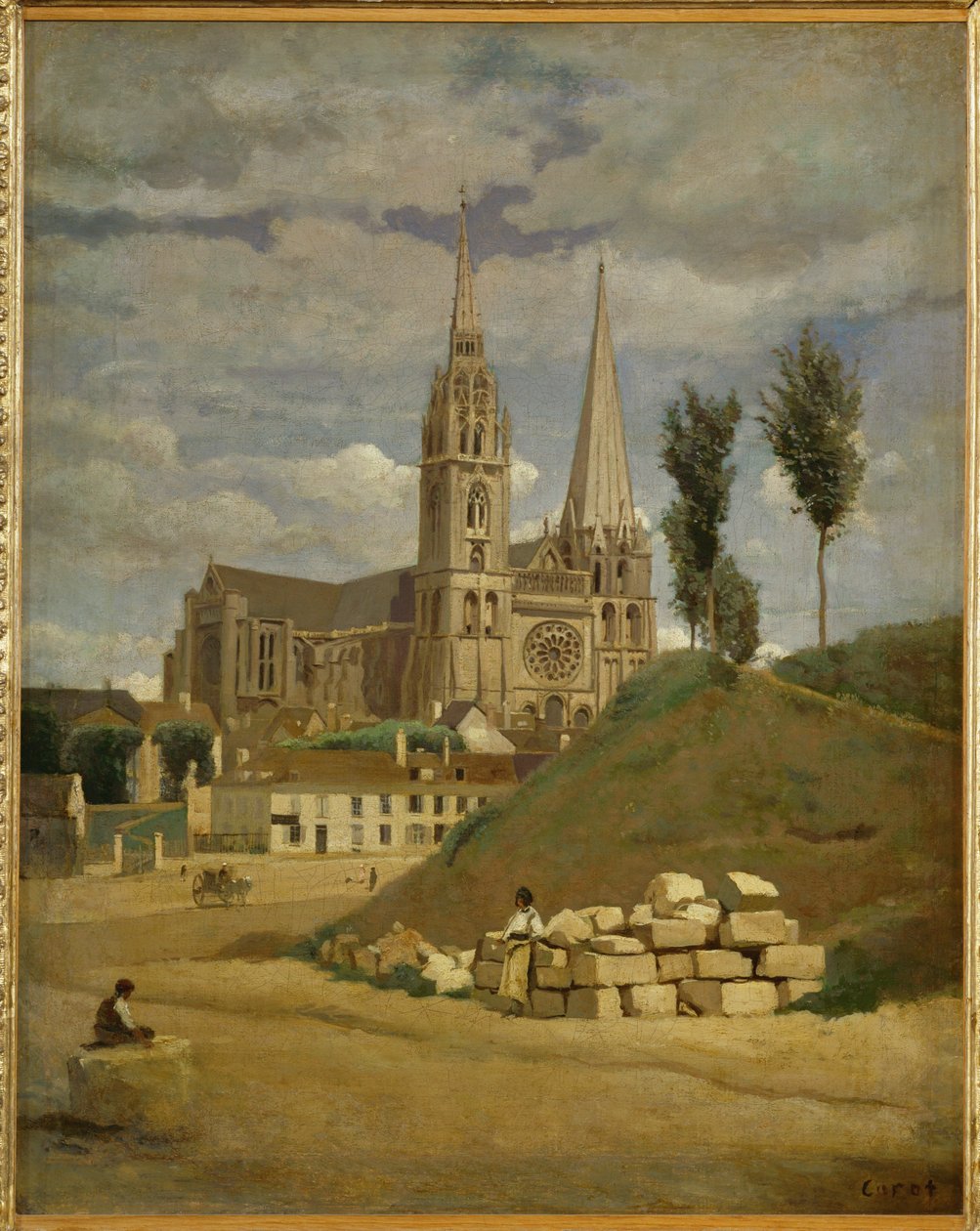 Chartres-i székesegyház ... alkotó: Jean Baptiste Camille Corot