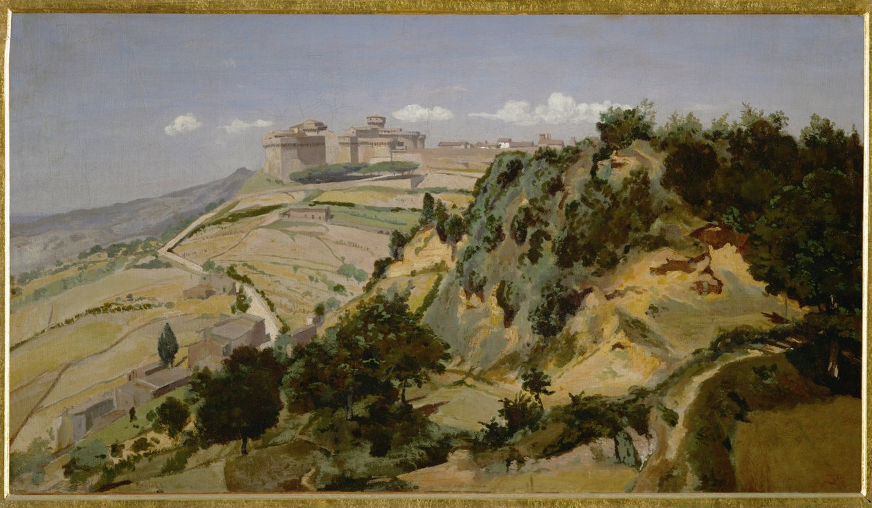 La citadelle de Volterra - Volterra citadella ... alkotó: Jean Baptiste Camille Corot