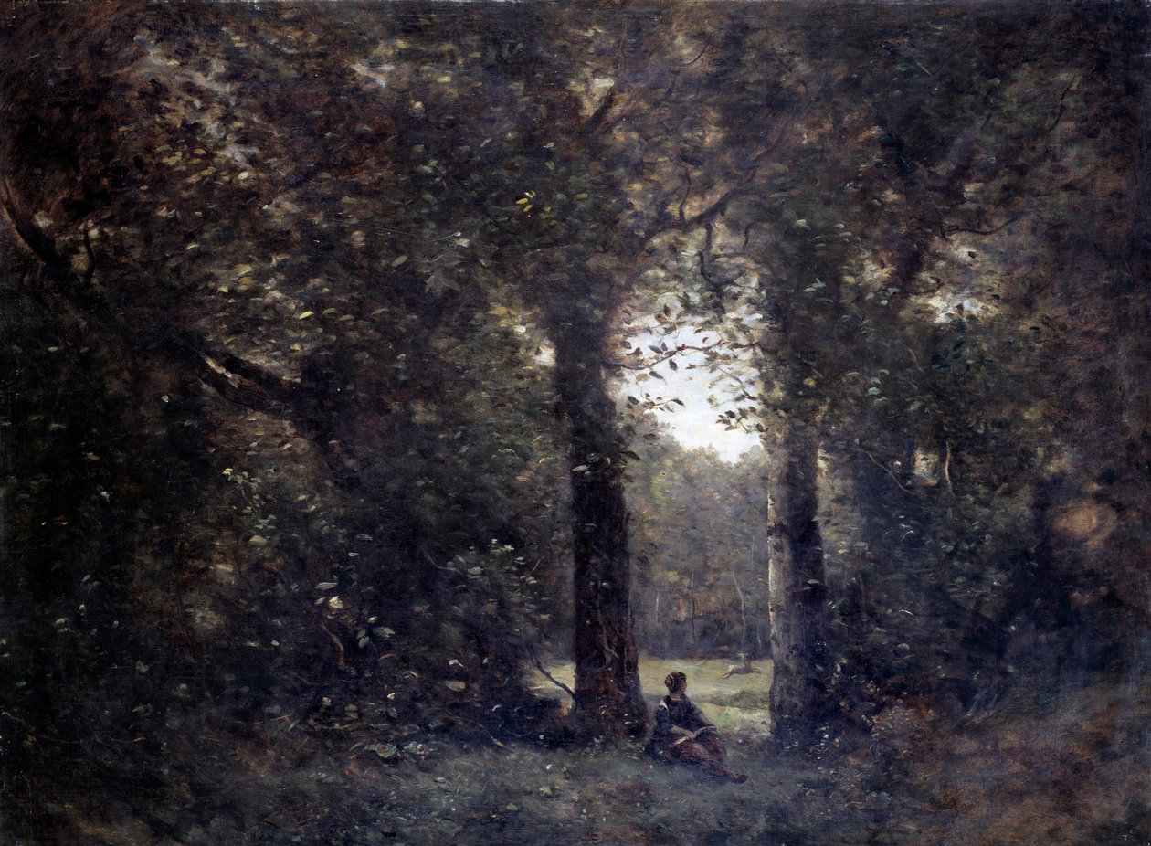 La cleriere, emléktárgy Avray városáról Camille Corot festménye (1796-1875) 19. század V. 1x1,34 m . alkotó: Jean Baptiste Camille Corot