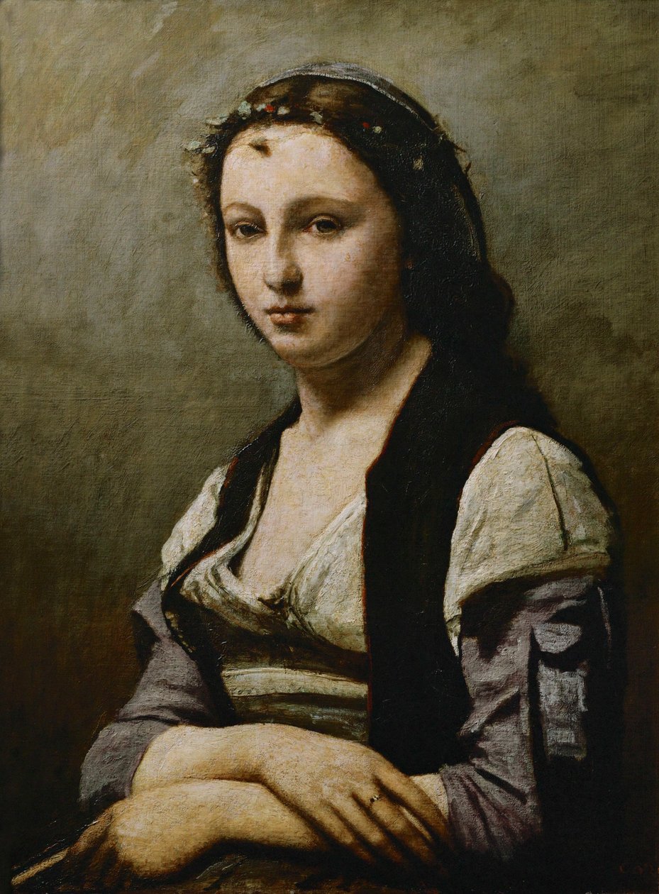 Gyöngyös hölgy ... alkotó: Jean Baptiste Camille Corot