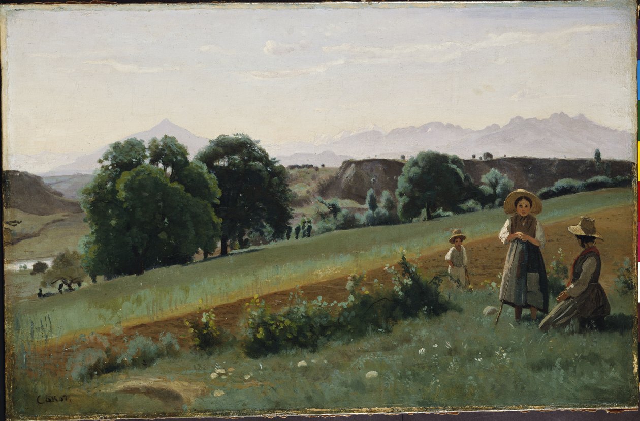 Mornexi táj, 1842 körül alkotó: Jean Baptiste Camille Corot