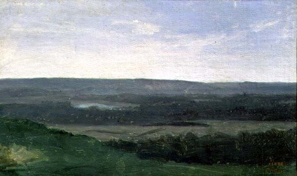 Táj távoli hegyekkel, 1840-45 körül alkotó: Jean Baptiste Camille Corot