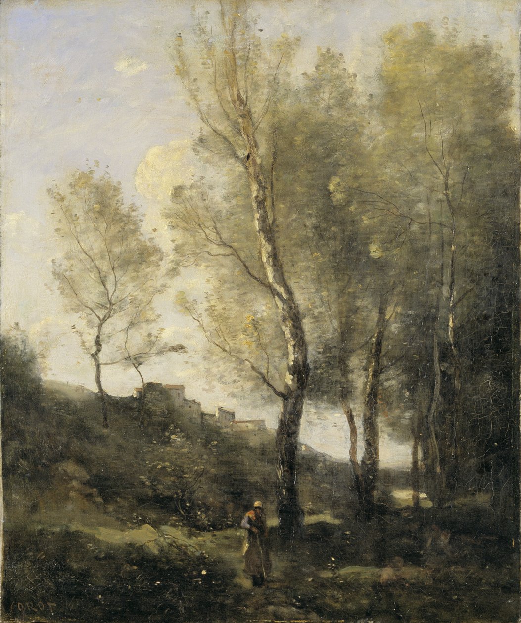 Táj nyárfákkal alkotó: Jean Baptiste Camille Corot