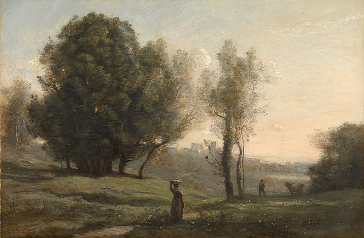 Tájkép. 1872 körül alkotó: Jean Baptiste Camille Corot