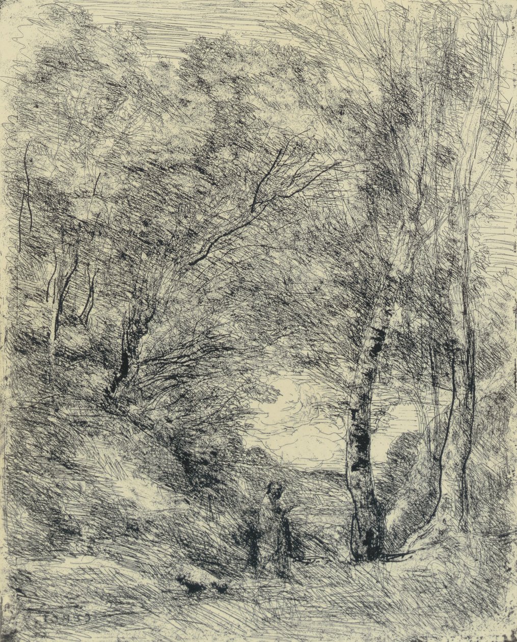 Horace kertje alkotó: Jean Baptiste Camille Corot