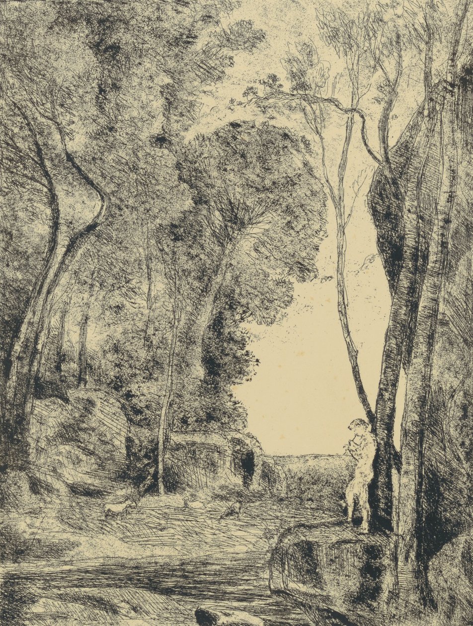 A kis pásztor, 1. panel alkotó: Jean Baptiste Camille Corot