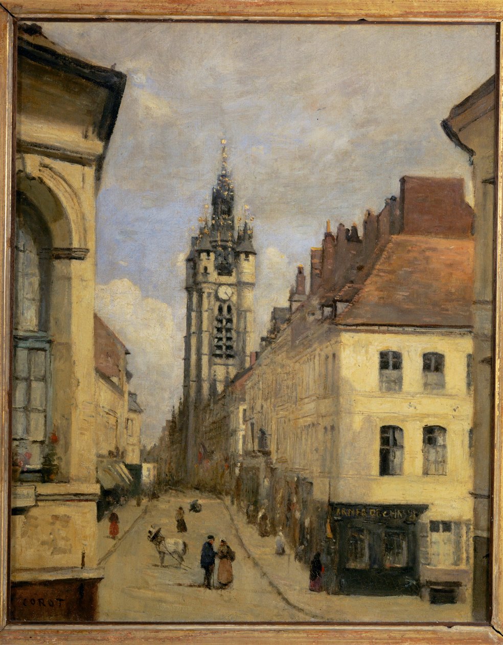 A douai-i harangtorony ... alkotó: Jean Baptiste Camille Corot
