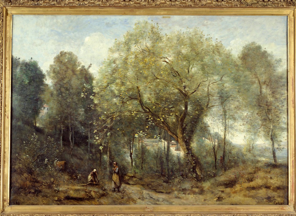 Le catalpa, emléktárgy Avray városáról Camille Corot festménye (1796-1875) 1869 V. 0,93x1,33 m Párizs, Musee d