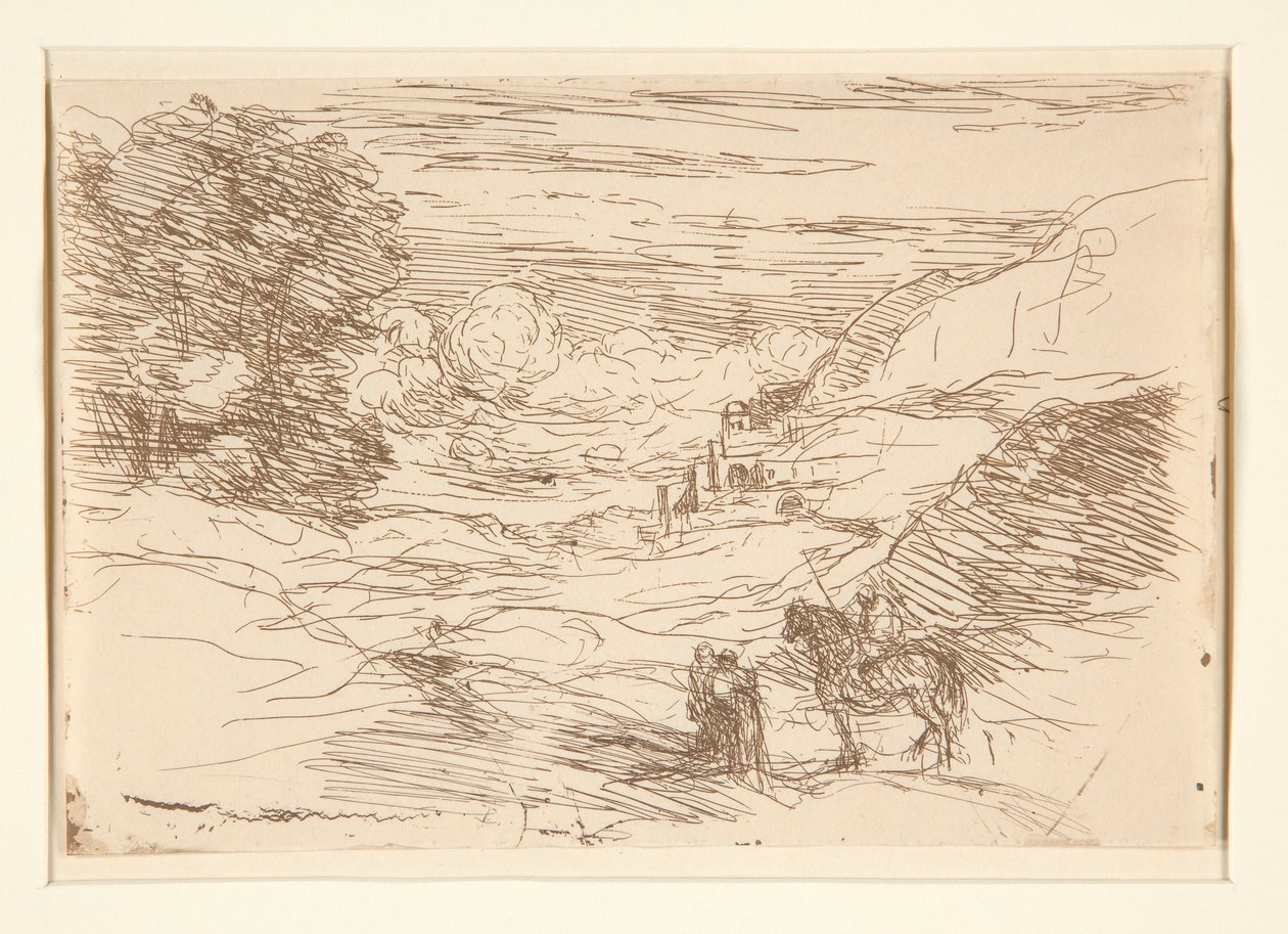 Les Paladins (A vándorló lovagok) alkotó: Jean Baptiste Camille Corot