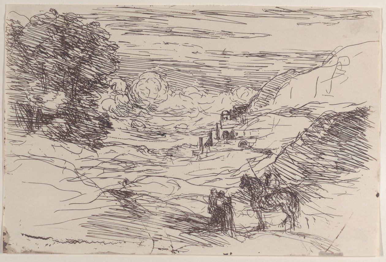 A Paladins, 1871. alkotó: Jean Baptiste Camille Corot