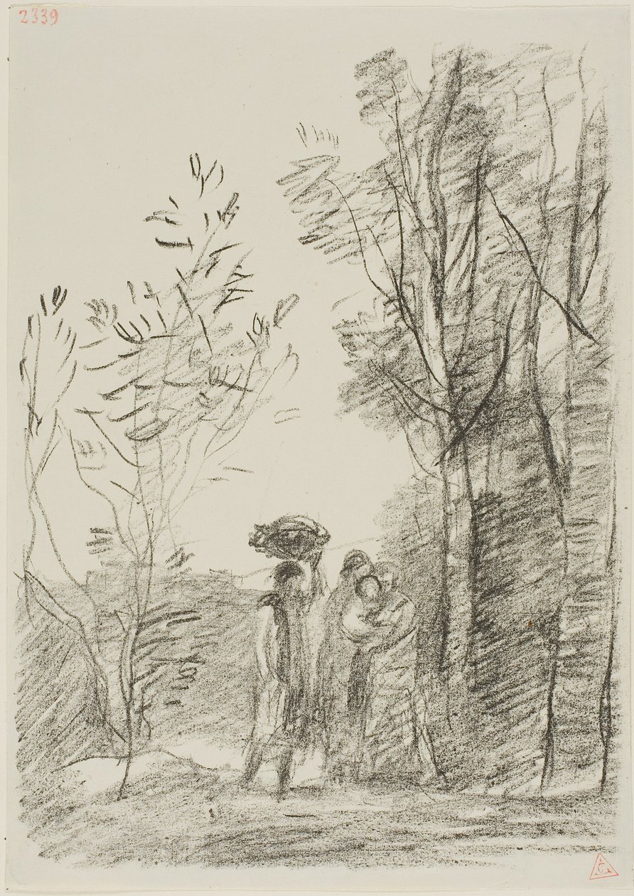 Találkozás az erdőben alkotó: Jean Baptiste Camille Corot