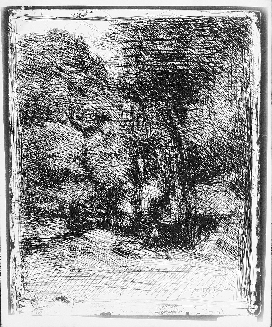 Bas Brhaut emléke, 1858 alkotó: Jean Baptiste Camille Corot