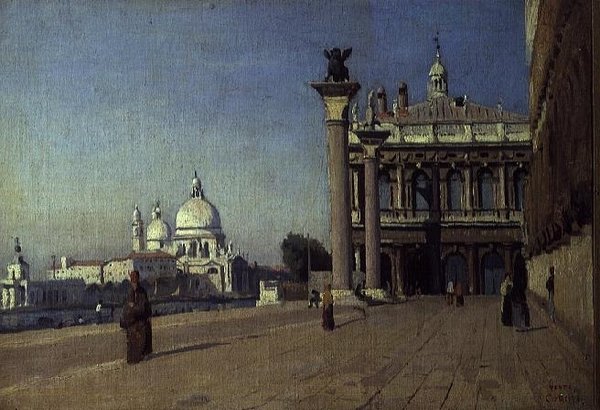 Reggel Velencében alkotó: Jean Baptiste Camille Corot