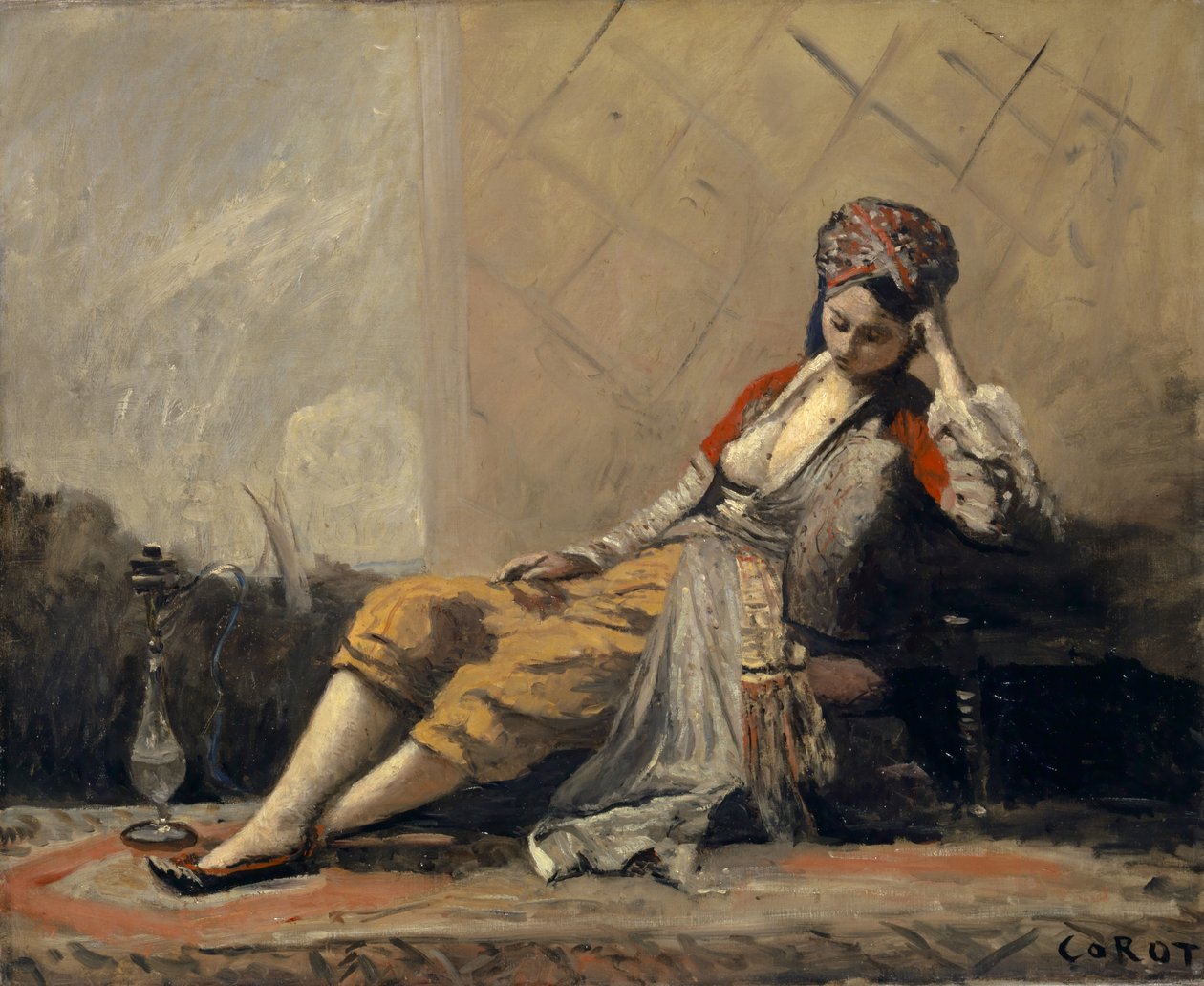 Odalisque, 1871-73 alkotó: Jean Baptiste Camille Corot