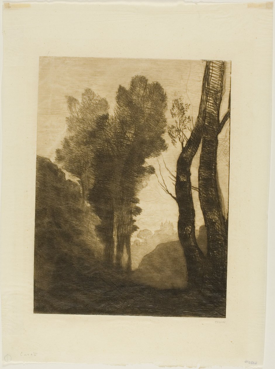 Róma külvárosában alkotó: Jean Baptiste Camille Corot