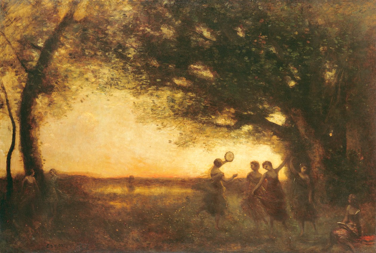 Az est örömei, 1875 alkotó: Jean Baptiste Camille Corot