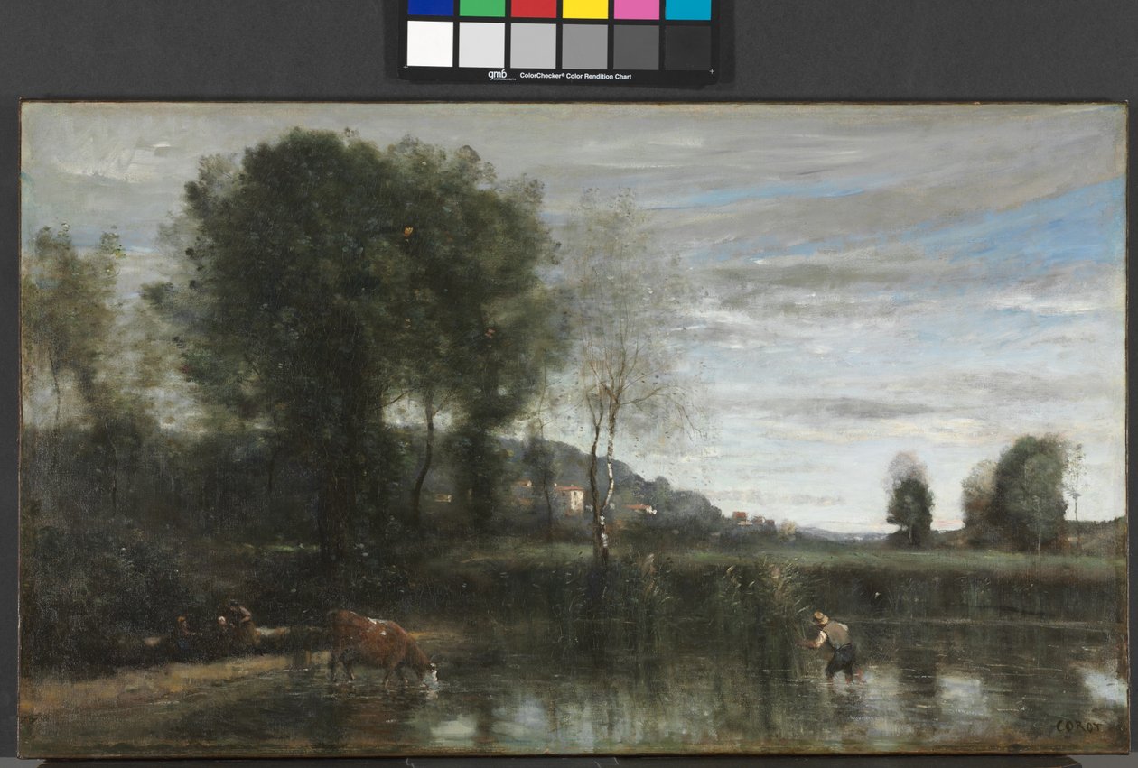 Ville-d"Avray-tó, 1860-as évek vége alkotó: Jean Baptiste Camille Corot