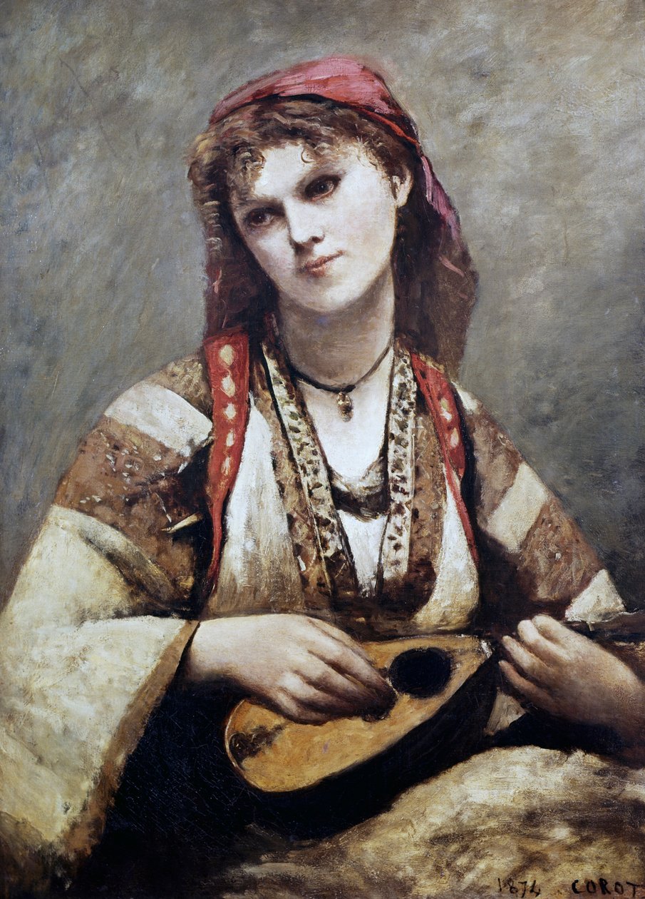 Christine Nilson portréja, avagy A bohém mandolinnal alkotó: Jean Baptiste Camille Corot