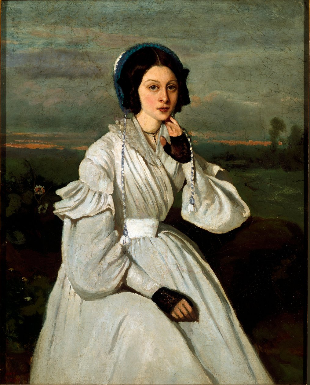 Louise Claire Sennegon, a leendő Madame Charmois portréja. Jean Baptiste Camille Corot (1796-1875) festménye alkotó: Jean Baptiste Camille Corot