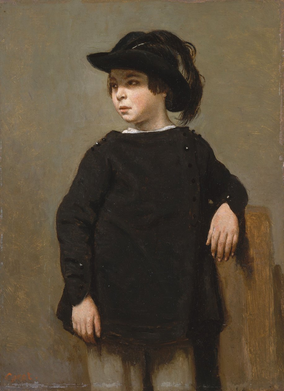 Gyermekportré, 1835 körül alkotó: Jean Baptiste Camille Corot