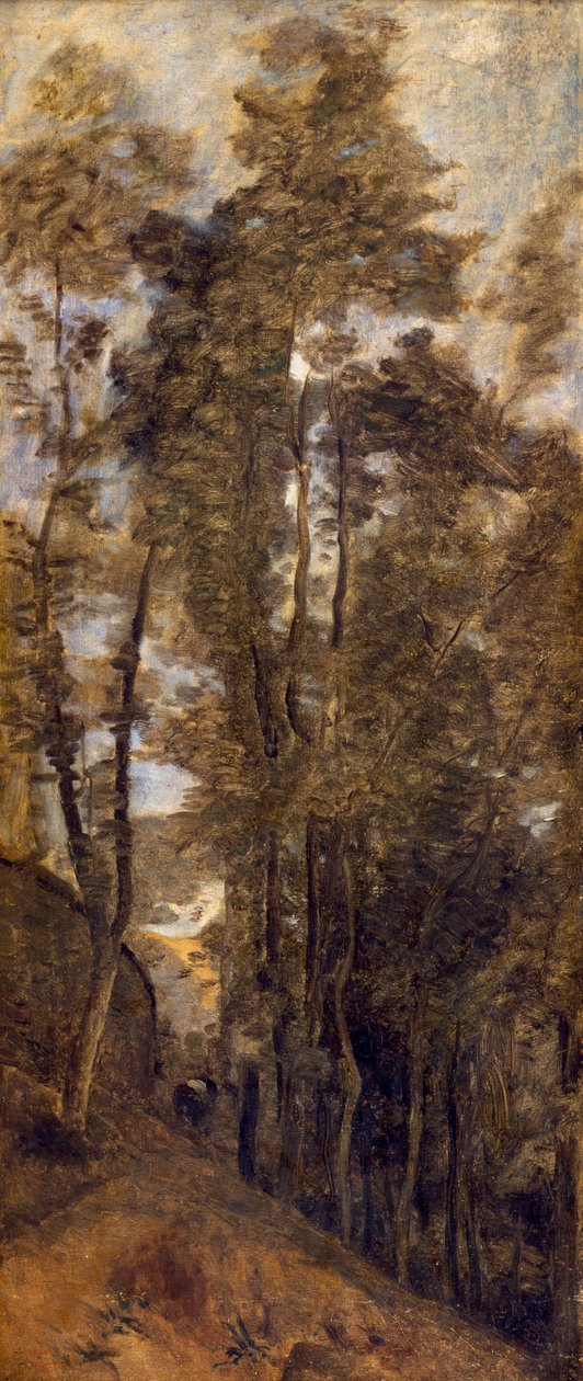 Jean-Baptiste-Camille Corot (1796-1875) emlékeztetője Arras erődítményeire. alkotó: Jean Baptiste Camille Corot