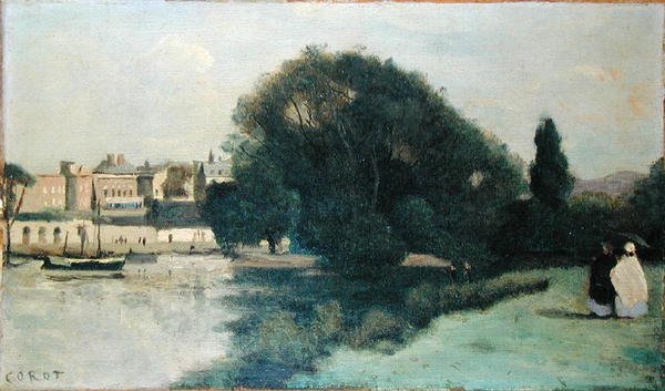 Richmond, London közelében alkotó: Jean Baptiste Camille Corot