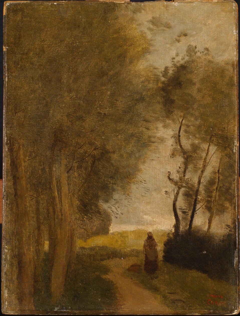 Road at Edge of Wood, 1860-65 körül alkotó: Jean Baptiste Camille Corot