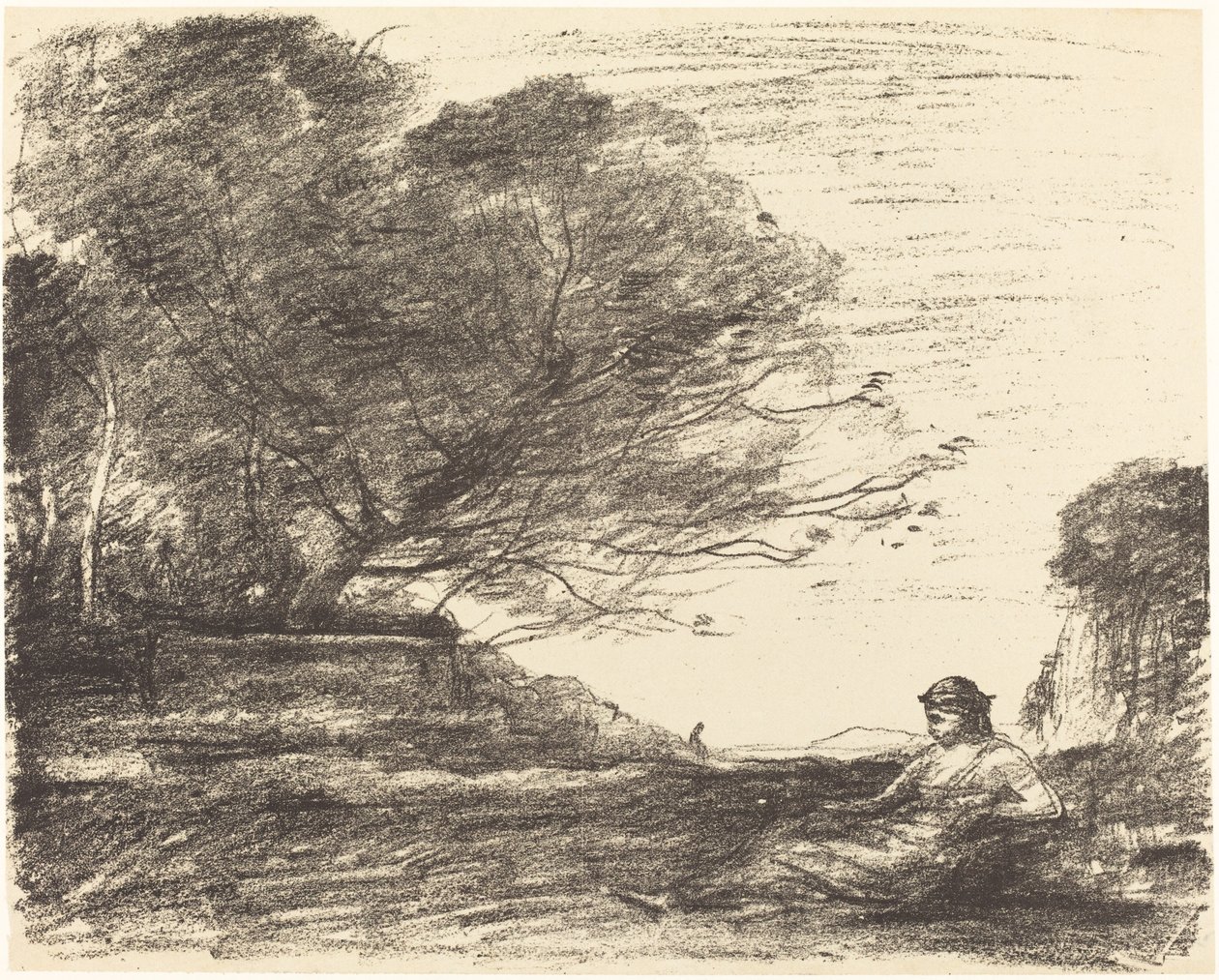 Sappho (Sapho) alkotó: Jean Baptiste Camille Corot