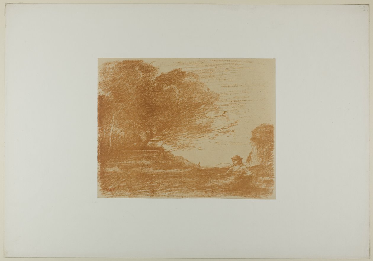 Sappho alkotó: Jean Baptiste Camille Corot