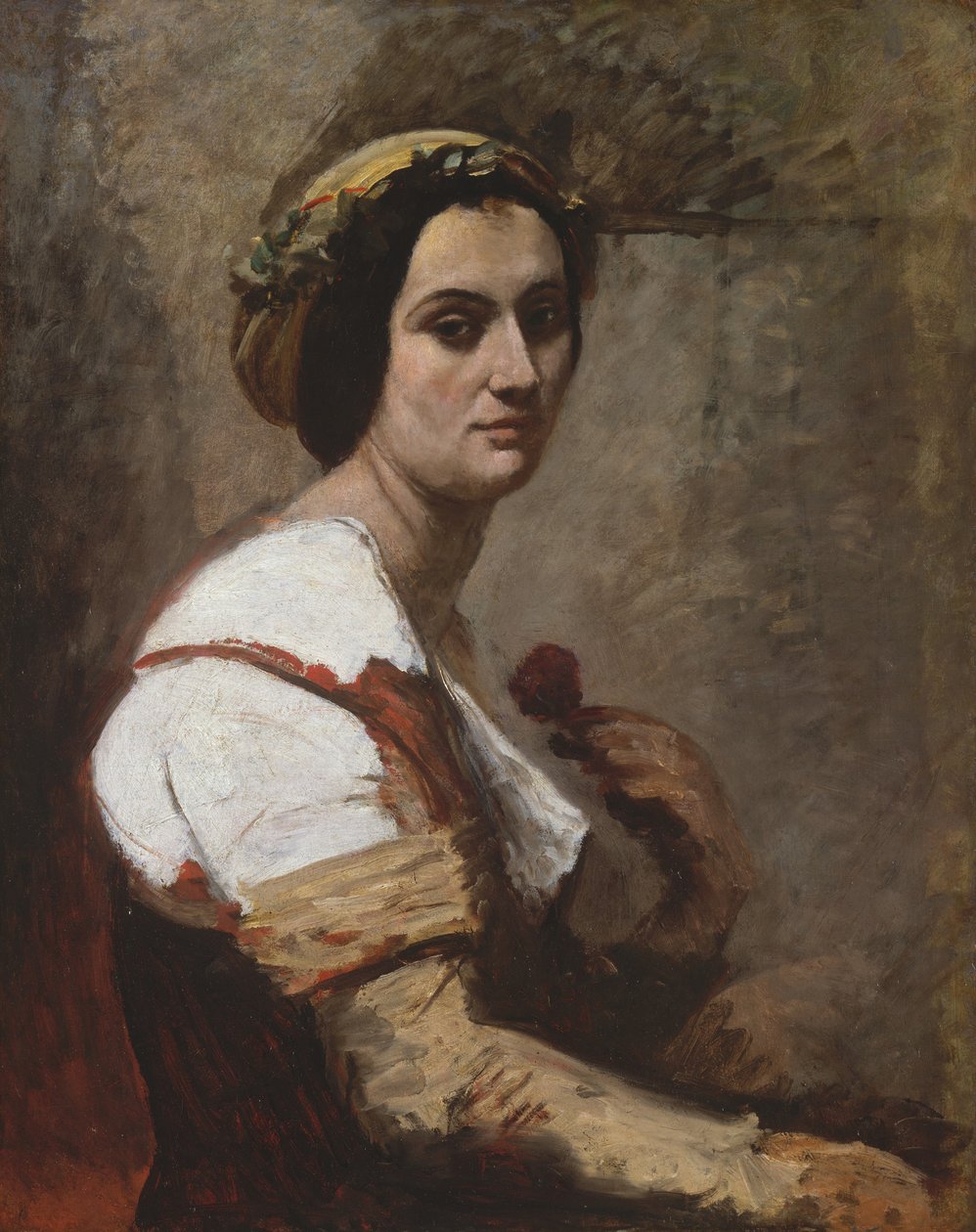 Sibylle, 1870 körül (olaj, vászon) alkotó: Jean Baptiste Camille Corot