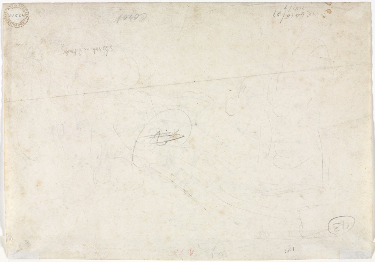 Vázlat egy tájversóhoz, 1827. alkotó: Jean Baptiste Camille Corot