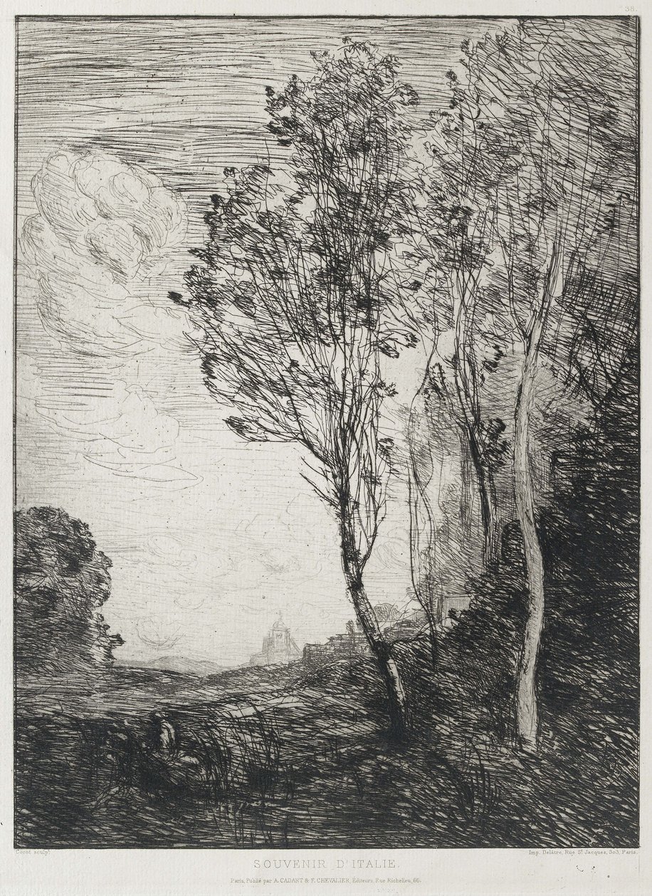 Szuvenír Olaszországból, 1863 alkotó: Jean Baptiste Camille Corot