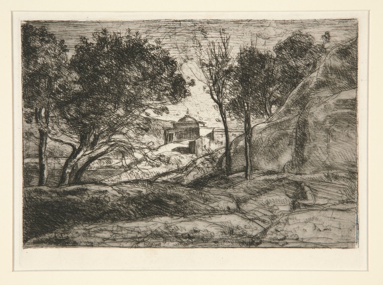Souvenir de Toscane (Toszkána emléke) alkotó: Jean Baptiste Camille Corot