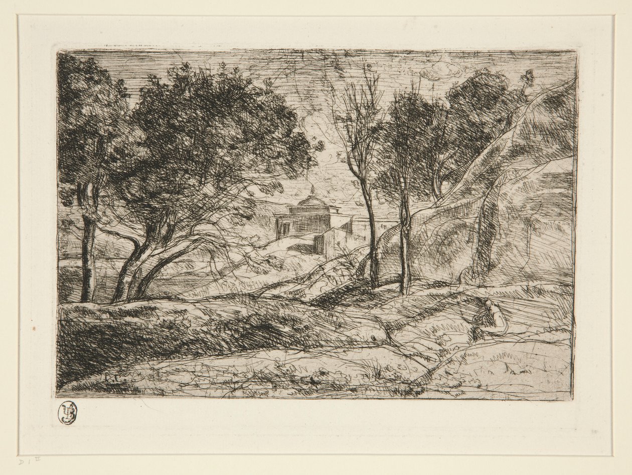 Souvenir de Toscane (Toszkána emléke) alkotó: Jean Baptiste Camille Corot