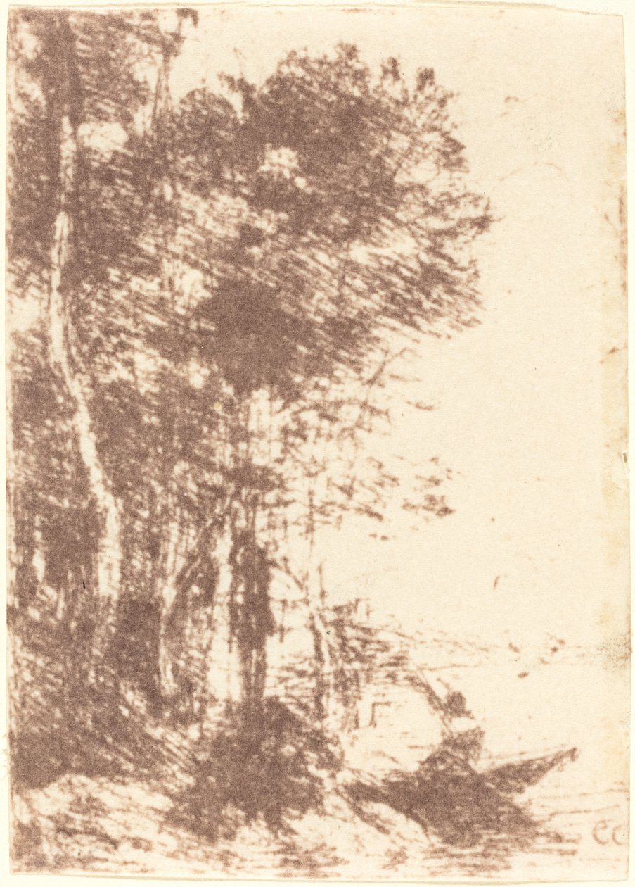 Fampoux szuvenírje alkotó: Jean Baptiste Camille Corot