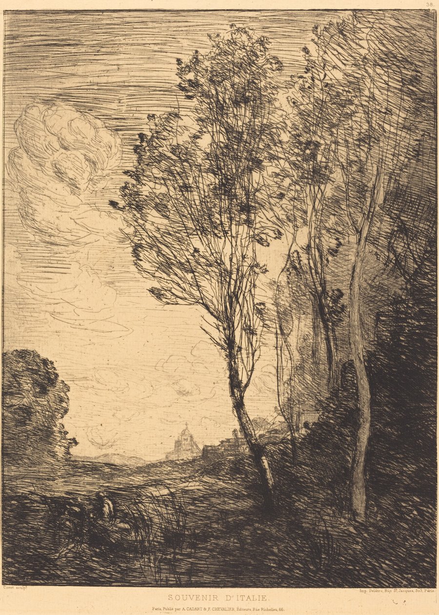 Olaszország szuvenírje alkotó: Jean Baptiste Camille Corot