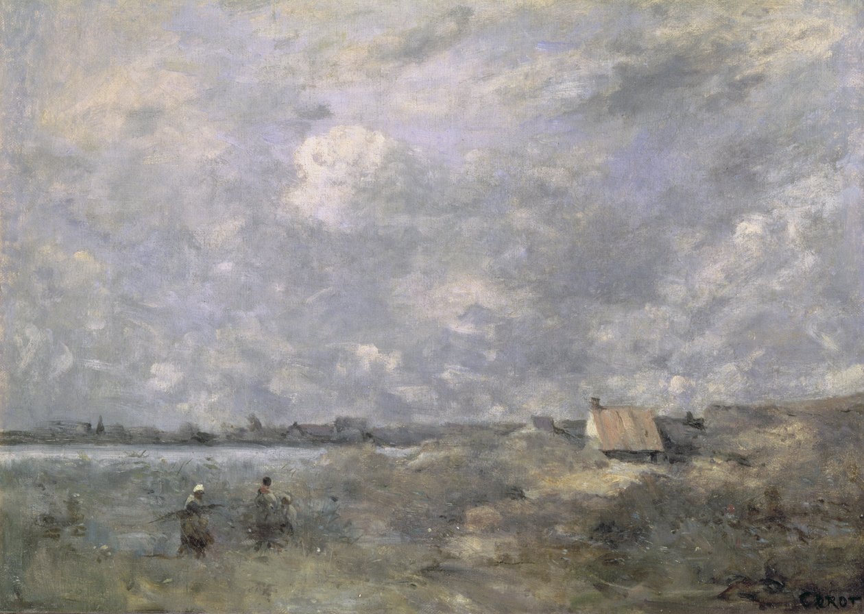 Viharos időjárás, Pas de Calais, 1870 körül (olaj, vászon) alkotó: Jean Baptiste Camille Corot