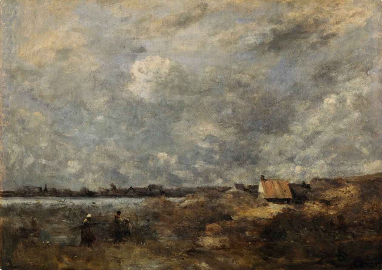 Viharos idő. Pas de Calais, c. 1870 alkotó: Jean Baptiste Camille Corot