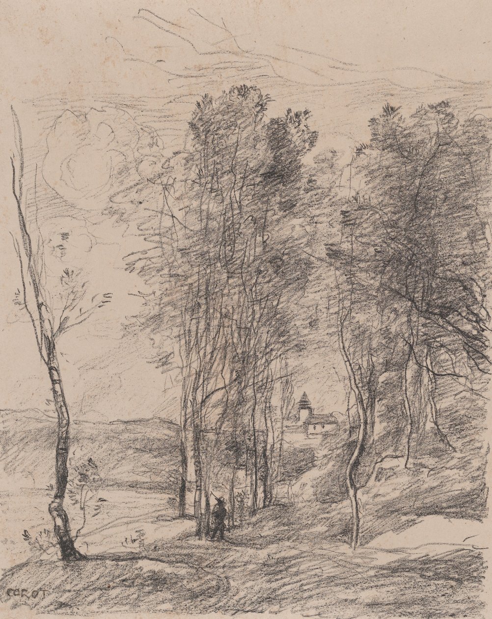 A St.-Nicolas-les-Arras-i harangláb, 1871-72. alkotó: Jean Baptiste Camille Corot