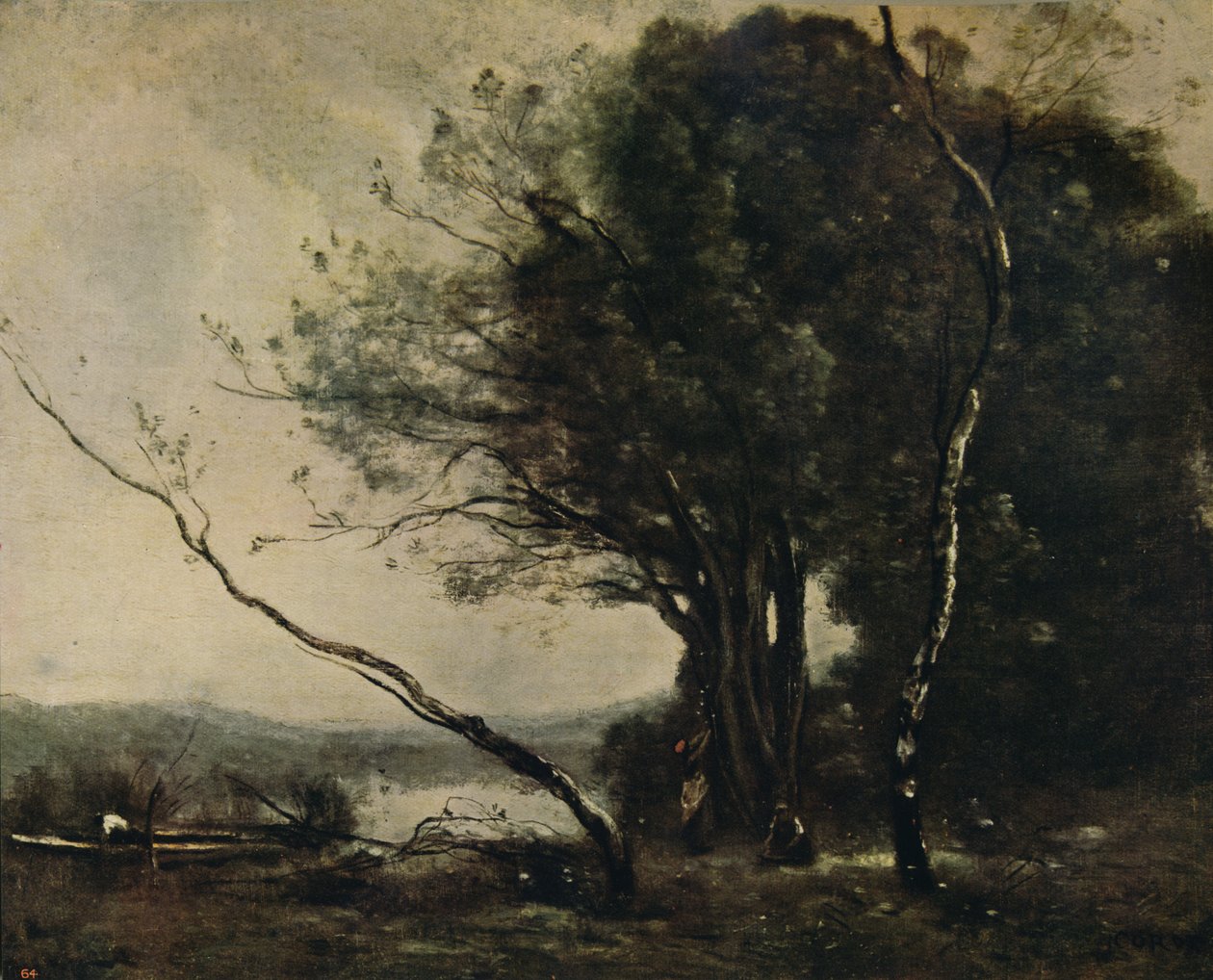 A hajlott fa, 1855-1860, c1915 alkotó: Jean Baptiste Camille Corot