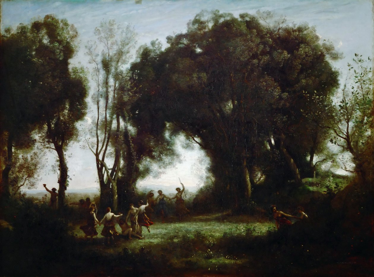 A nimfák tánca alkotó: Jean Baptiste Camille Corot