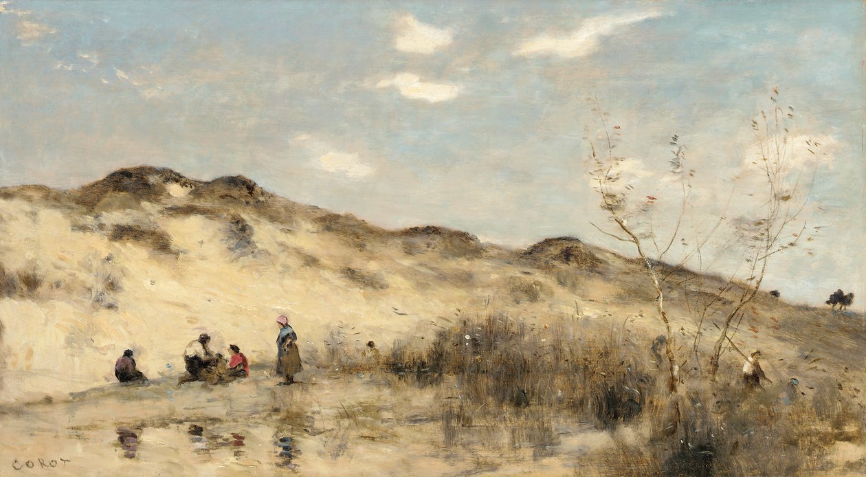 Dunkerque dűnék, 1873 alkotó: Jean Baptiste Camille Corot