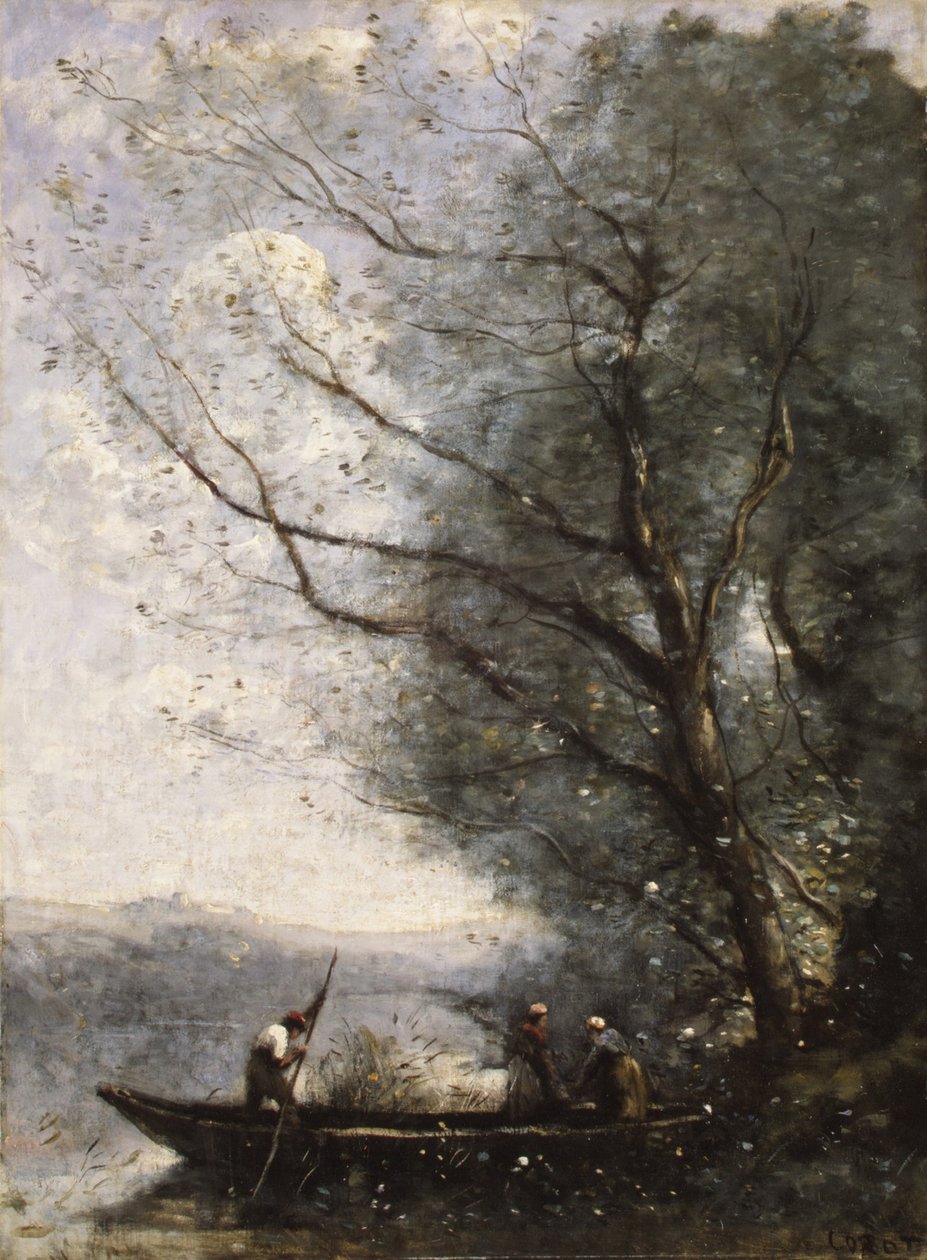 A révész, 1865 körül (olaj, vászon) alkotó: Jean Baptiste Camille Corot