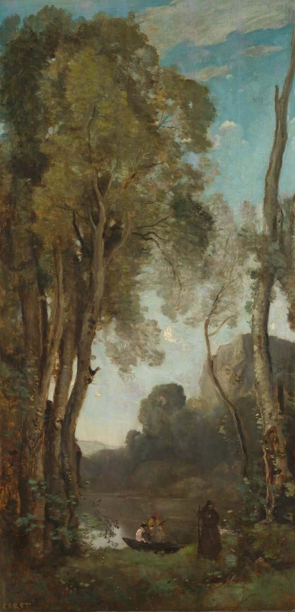 A négy napszak (este) alkotó: Jean Baptiste Camille Corot
