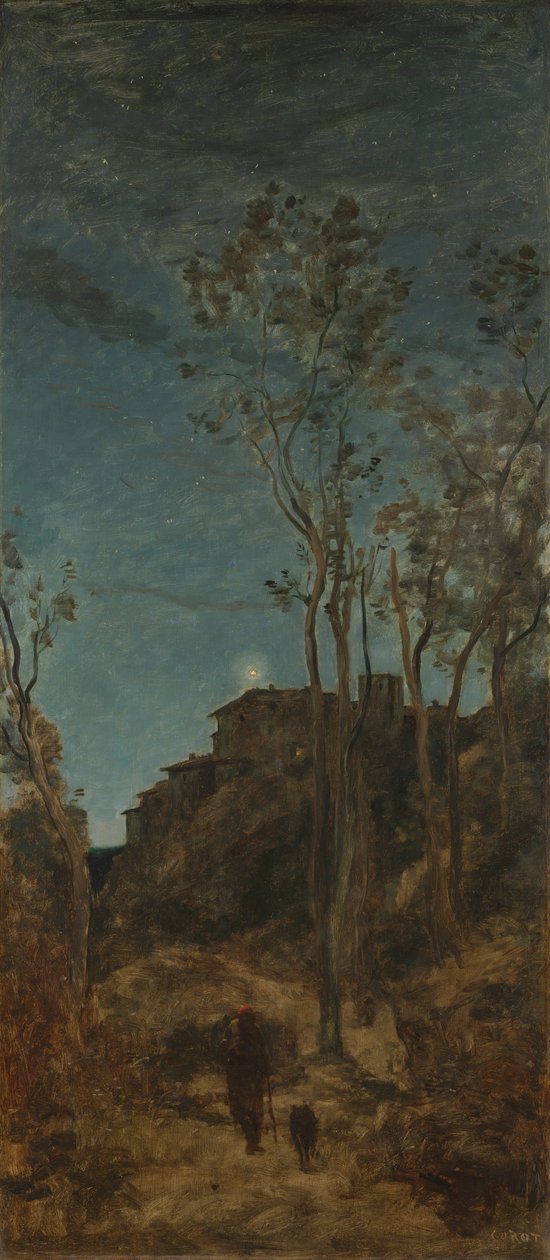 A négy napszak: Éjszaka alkotó: Jean Baptiste Camille Corot