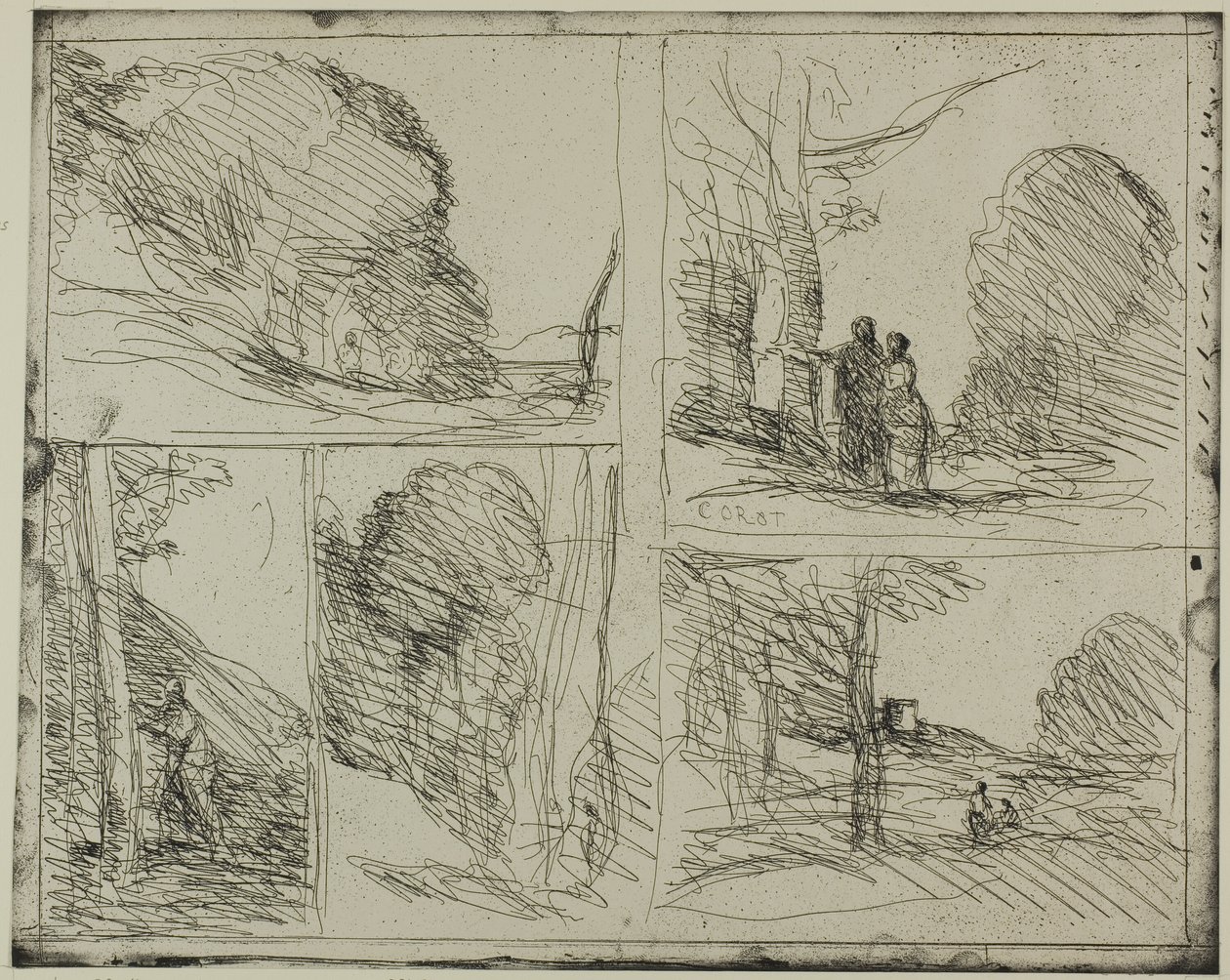 Periklész kertje alkotó: Jean Baptiste Camille Corot