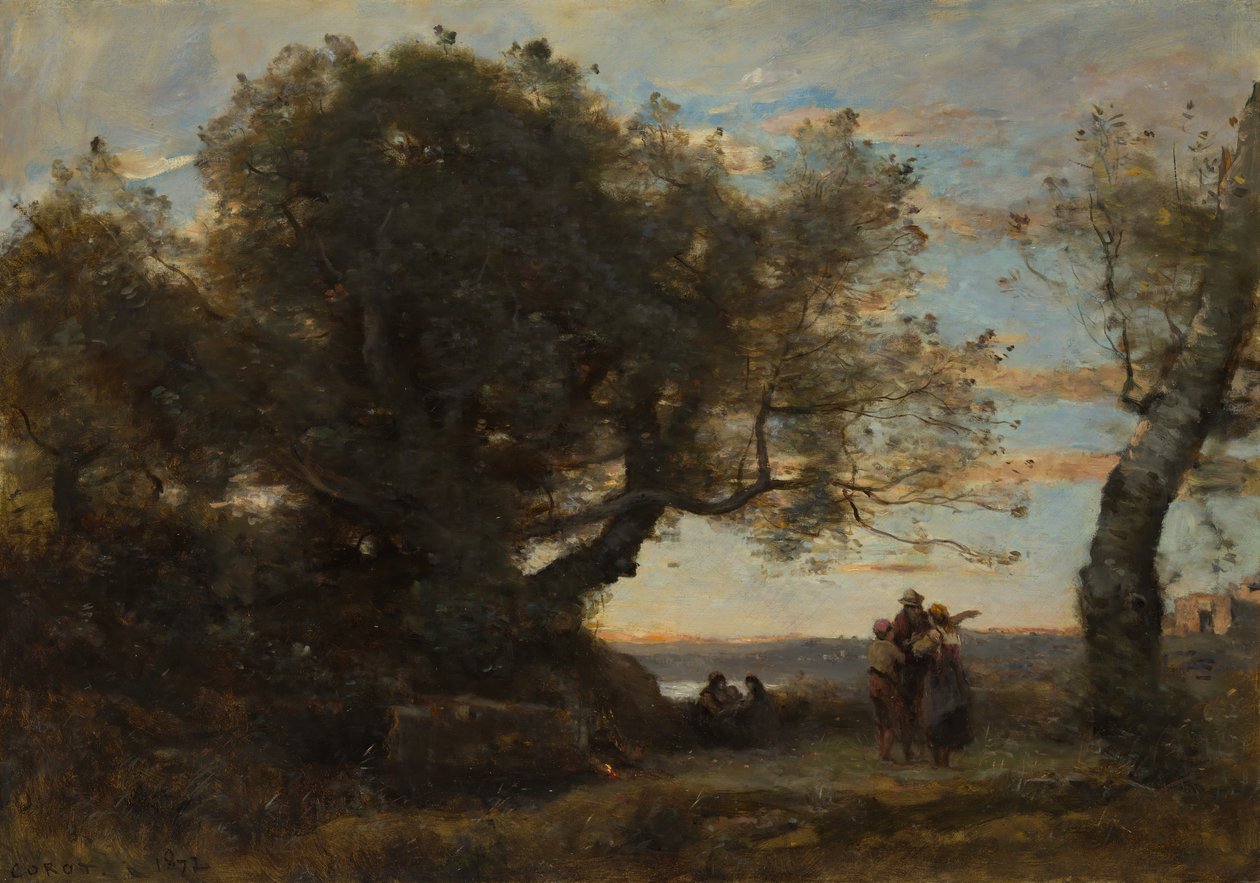 A cigányok, 1872. alkotó: Jean Baptiste Camille Corot