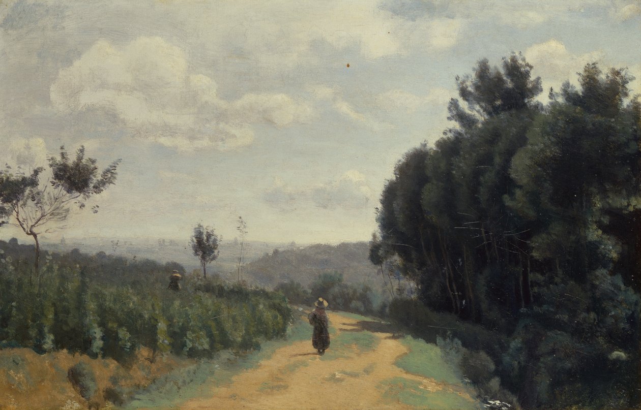 Sevres magaslatai, a Troyon-ösvény alkotó: Jean Baptiste Camille Corot