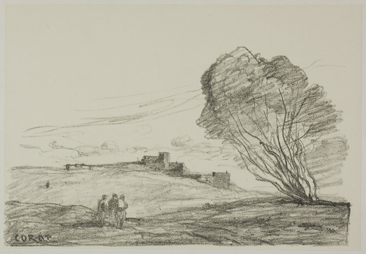 Az elszigetelt erőd alkotó: Jean Baptiste Camille Corot