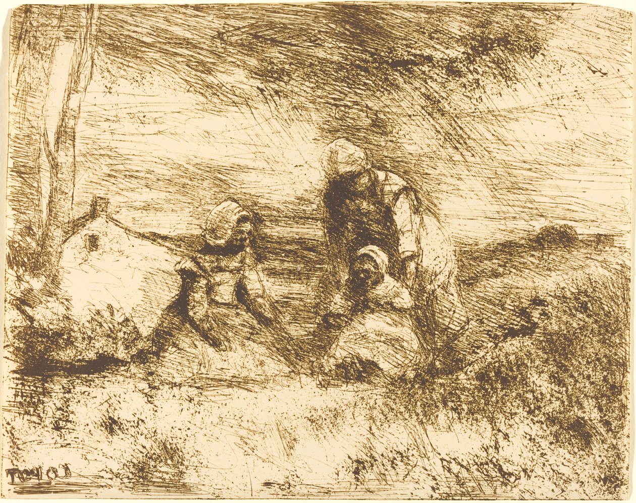 A kis nővér A kis nővér, 1854. alkotó: Jean Baptiste Camille Corot